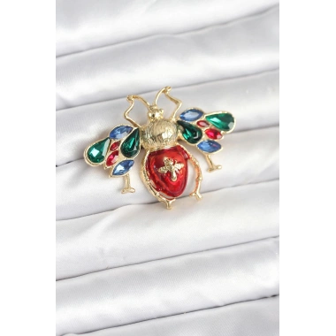 Süslü Arı Model Broş
