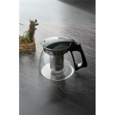 Süzgeçli Cam Demlik 1100 ml