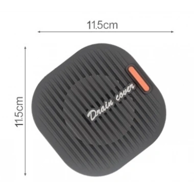 Süzgeçli Lavabo Gider Koruyucu Mat Gri (5468)