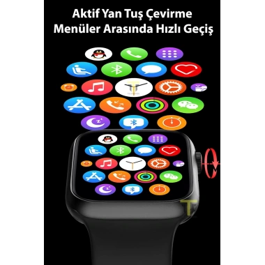 T700s Akıllı Saat Ios&android Destekli Arama Özellikli Sensörlü Smart Watch