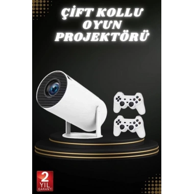 Taşınabilir Android Projeksiyon Ayaklı Çift Kollu 4K Çözünürlüklü Sinema Projeksiyonu