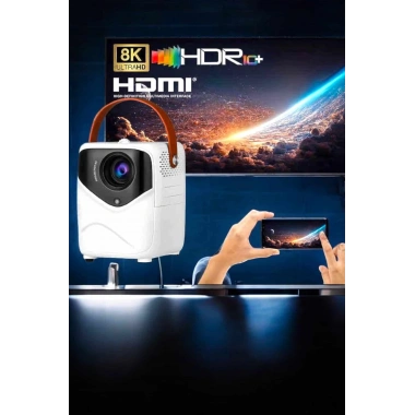 Taşınabilir Android Projeksiyon Wifi Destekli 4K Multimedia Tabanlı Ev Ve Ofis Tipi