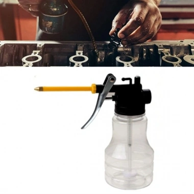 Taşınabilir Hortumlu Şeffaf Yağ Bidonu Pompası Yüksek Basınçlı Hızlı Yağlama Gres Tabancası (5468)