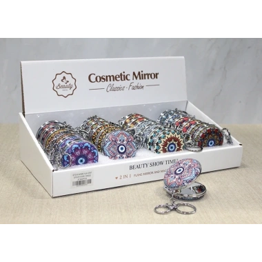 Taşlı El Aynası Anahtarlık Model 2