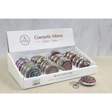 Taşlı El Aynası Anahtarlık Model 4