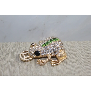 Taşlı Minik Figür - Kurbağa