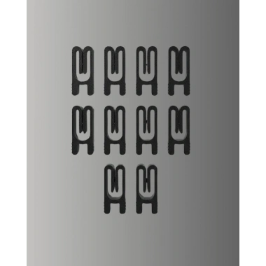 Tekrar Kullanılabilir Poşet Mandalı Siyah 10 Adet