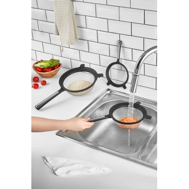 Tencereye Takılabilen 3lü Tel Süzgeç Seti (14cm-17cm-22cm)