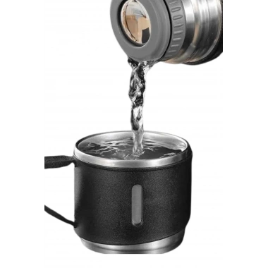 Termos Seti Paslanmaz Çelik 3 Bardaklı Vakumlu Termos Set 500 Ml 12 Saate Kadar Isı Koruma