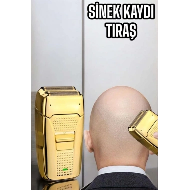 Tıraş Makinesi Paslanmaz Çelik Şarjlı Taşınabilir