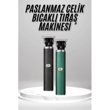 Tıraş Makinesi Profesyonel Paslanmaz Çelik T-bıçak Saç Sakal Ense Vücut