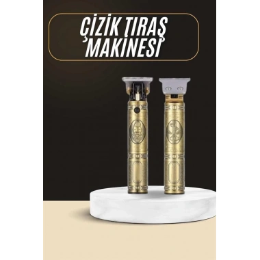 Tıraş Makinesi Şarjlı Çizik Tıraş Paslanmaz Çelik Bıçaklı 4 Taraklı