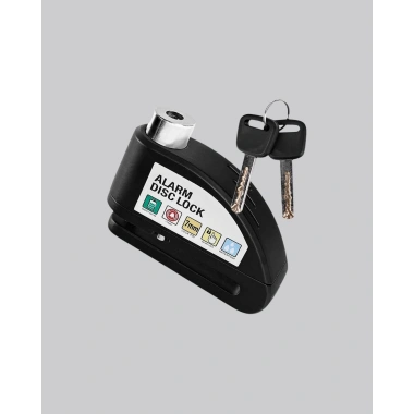 Titreşim Sensörlü Alarmlı Motosiklet Disk Kilidi 14mm Çelik Çift Kilitleme