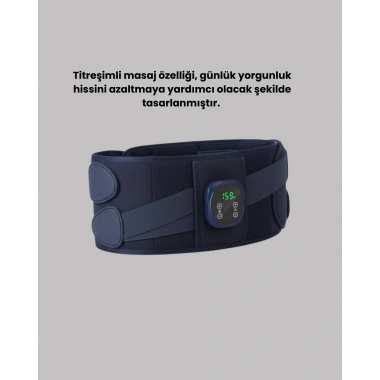 Titreşimli Masajlı Bel Kemeri Isıtmalı Destekli