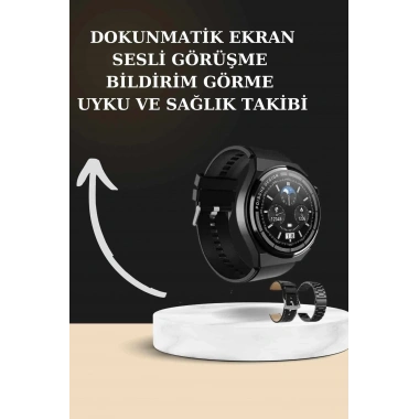 TWS Bluetooth Kulaklık ve Akıllı Saat Uyku Takibi Nabız Ölçer Uzun Pil Ömrü