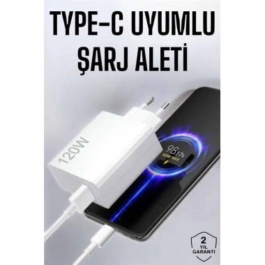 Type-C 120W Şarj Aleti Hızlı Şarj Turbo
