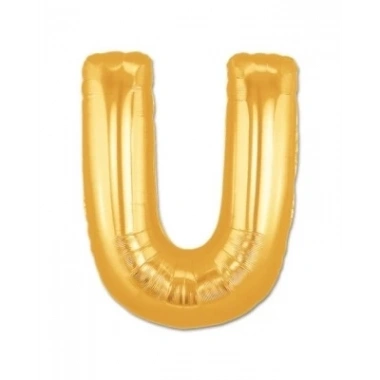 U Harf Folyo Balon Altın Renk  40 İnç