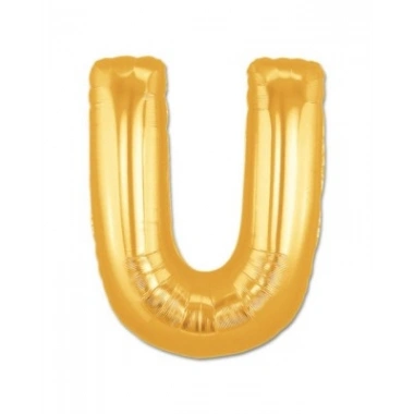 U Harf Folyo Balon Altın Renk  40 inç (5468)
