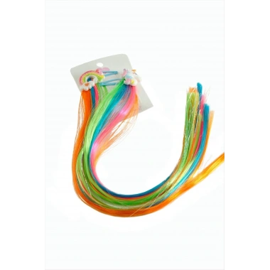 Unicorn Gökkuşağı Renkli Çıtçıtlı Saç Aksesuarı 2 Adet