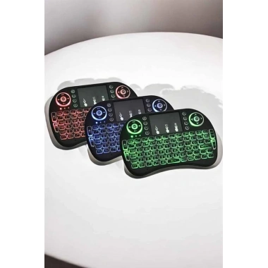 USB Bağlantılı Mini Q Klavye Işıklı Tüm Cihazlara Uyumlu