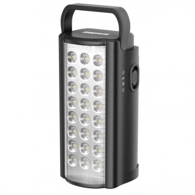 USB Şarj Çıkışlı 24 LED 80 Saat Akülü Şarjlı Işıldak (5468)