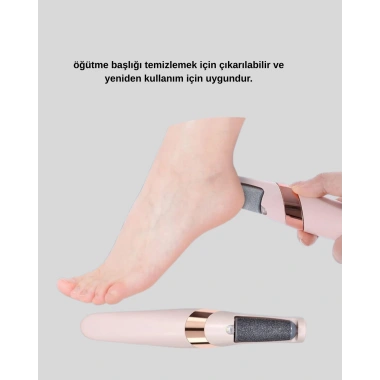 USB Şarjlı Ayak Törpüsü Nasır Temizleyici Elektrikli