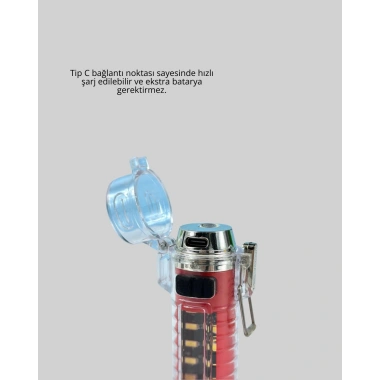 USB Şarjlı Suya Dayanıklı Elektrikli Çakmak