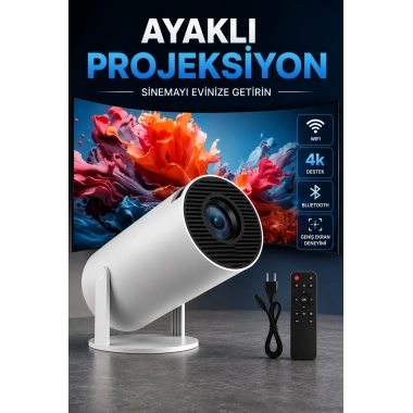 USB ve Kablosuz Bağlantı Özellikli 5000 Saat Ampul Ömürlü Projeksiyon