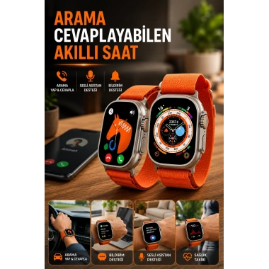 Uyku ve Nabız Takipli, Wireless Şarjlı Akıllı Saat Android ve iOS Uyumlu