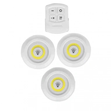 Uzaktan Kumandalı Yapışkanlı Led Spot Lamba Wt-364