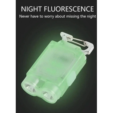 V15 Edc El Feneri 1200lm Anahtarlık Işık Tip-c Şarj Edilebilir Taşınabilir Mini Torch Mıknatıs Klips Ile Kamp Cep Fener