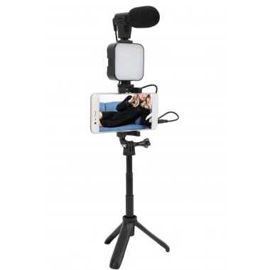 Video Making Kit Telefon Tutucu Vlog Video Mini Led Işıklı