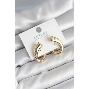 Vintage Model Gold Renk Kadın Küpe