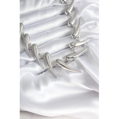 VIP Seri Özel Model Gümüş Renk Kadın Kolye