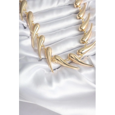 VIP Seri Özel Tasarım Gold Renk Kadın Kolye