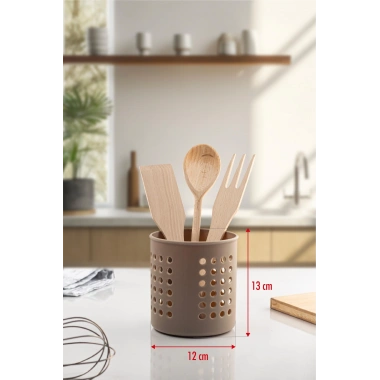 Vizon Silindir Dik Kaşıklık &  Tezgah Üstü Düzenleyici & Servis Standı