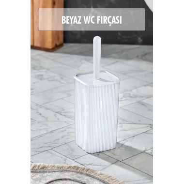 WC Fırçası & Tuvalet Fırçası Beyaz 2 Parça