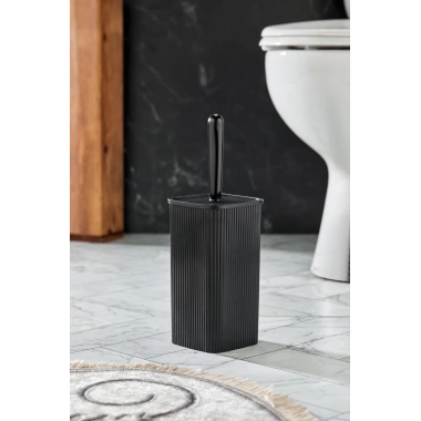 WC Fırçası & Tuvalet Fırçası Siyah 2 Parça