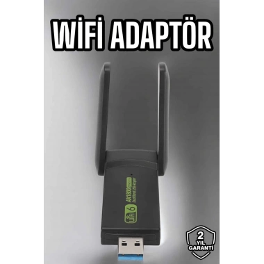 Wifi Adaptör Çift Bantlı Kablosuz Wifi Adaptörü
