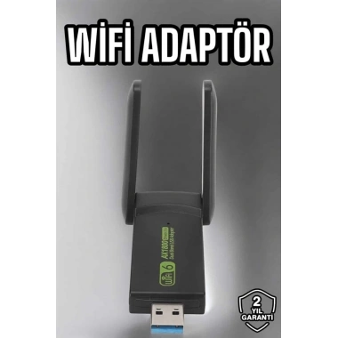 Wifi Adaptör Çift Bantlı Kablosuz Wifi Adaptörü