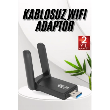 Wifi Adaptörü Bt5.0 Wifi 2si Bir Arada Çift Bantlı Çift Anten