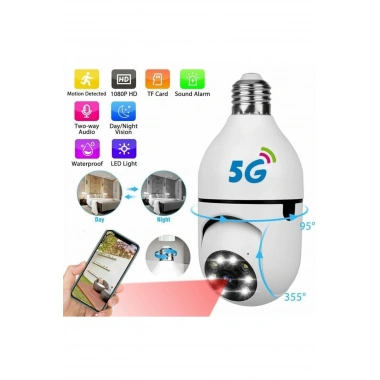 WiFi Panoramik Kamera 360 Derece Kablosuz Kamera (5468)