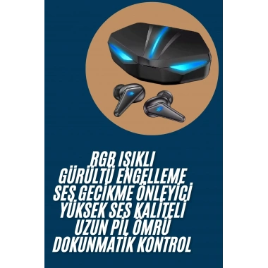 Wireless Gaming Kulaklık Mikrofonlu Bluetooth Oyuncu Kulaklığı