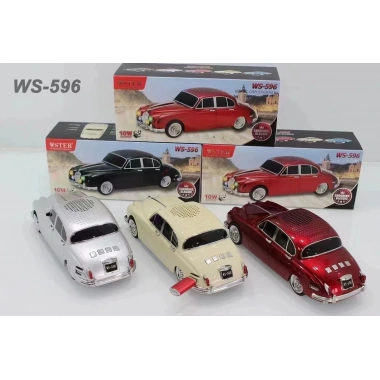 WS-596 Araba Görünümlü Kablosuz Bluetooth Hoparlör Siyah (5468)