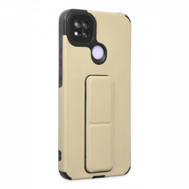 Xiaomi Redmi 9C Kılıf Mega Standlı Silikon - Gold