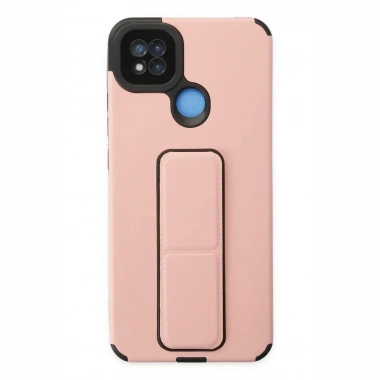 Xiaomi Redmi 9C Kılıf Mega Standlı Silikon - Pudra