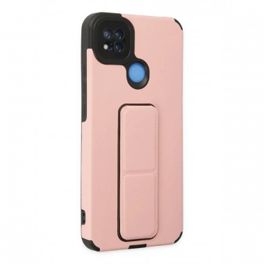 Xiaomi Redmi 9C Kılıf Mega Standlı Silikon - Pudra