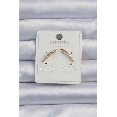 Xuping Gold Renk Zirkon Taşlı Küpe