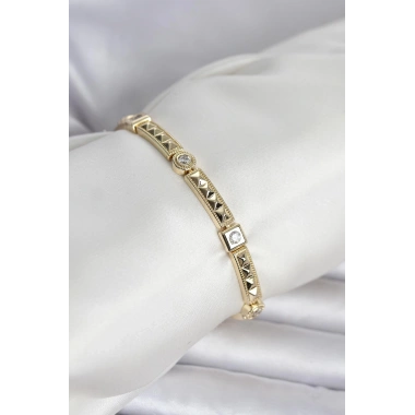 Xuping Punta Model Gold Renk Kadın Bileklik