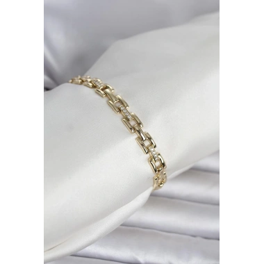 Xuping Zincir Model Gold Renk Kadın Bileklik